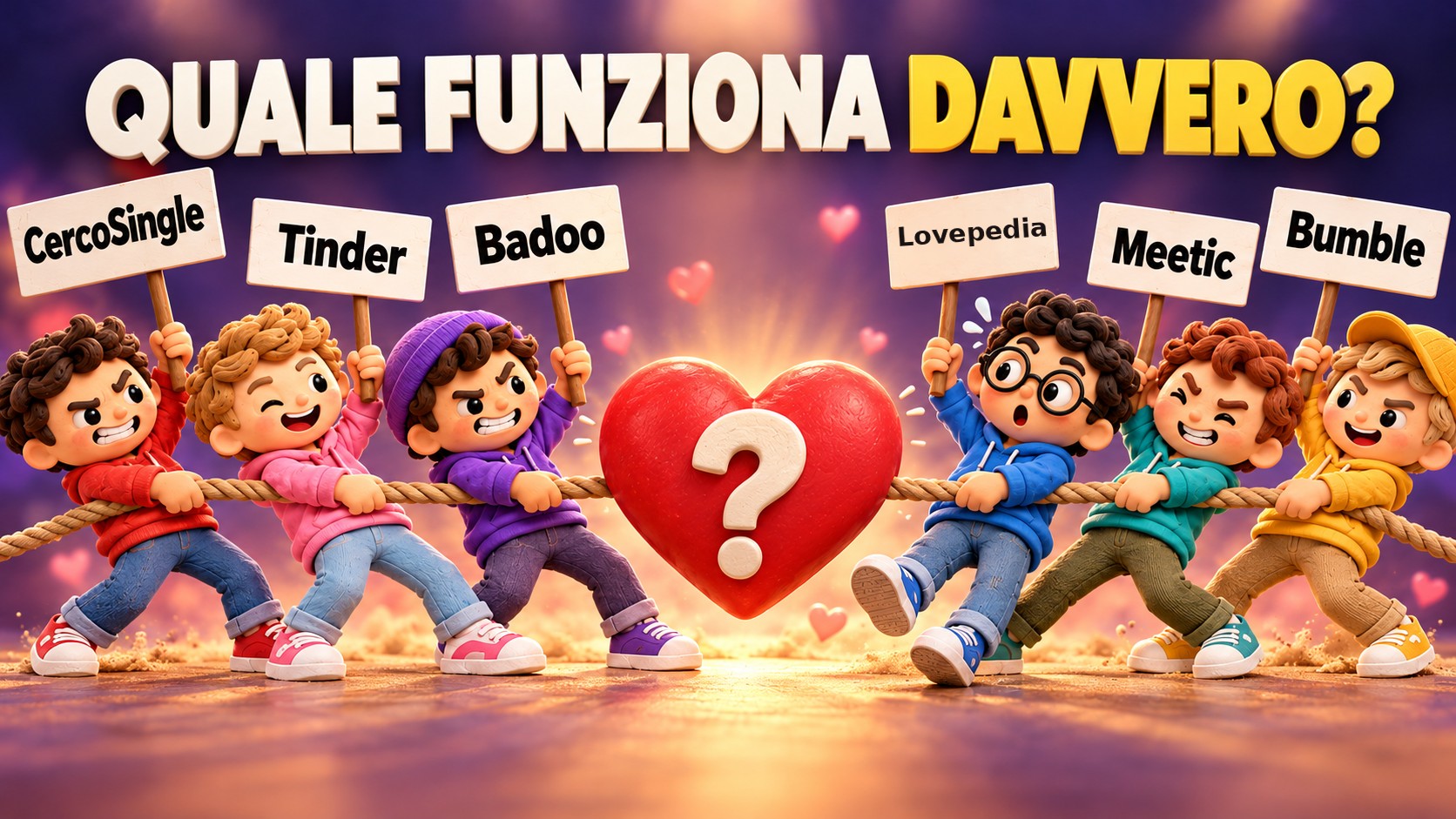 Siti e app di incontri a confronto: Badoo, Bumble, CercoSingle, Lovepedia, Meetic e Tinder